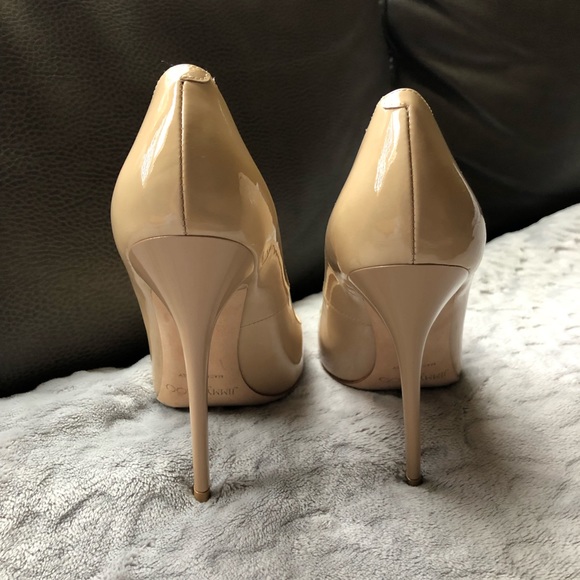 Anouk Patent Leather Pump, Nude